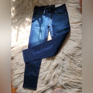 Dark Blue Women’s Skinny Super Stretch Short Low Rise Jeans